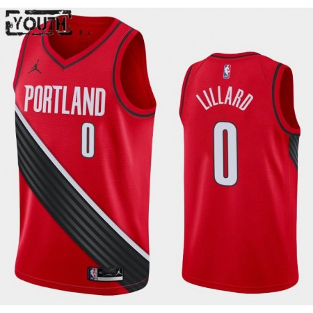 Maillot Basket Portland Trail Blazers Damian Lillard 0 2020-21 Jordan Brand Statement Edition Swingman - Enfant